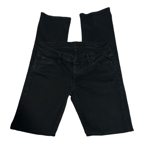 7 For All Mankind Straight Leg Jean. Women's Size 28. Black - Picture 7 of 9